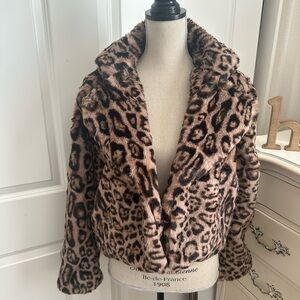Leopard Teddy Jacket coat